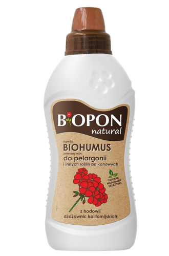 BIOPON Nawóz typu Biohumus do pelargonii i innych roślin